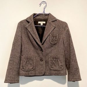 Banana Republic Gray Tweed Blazer